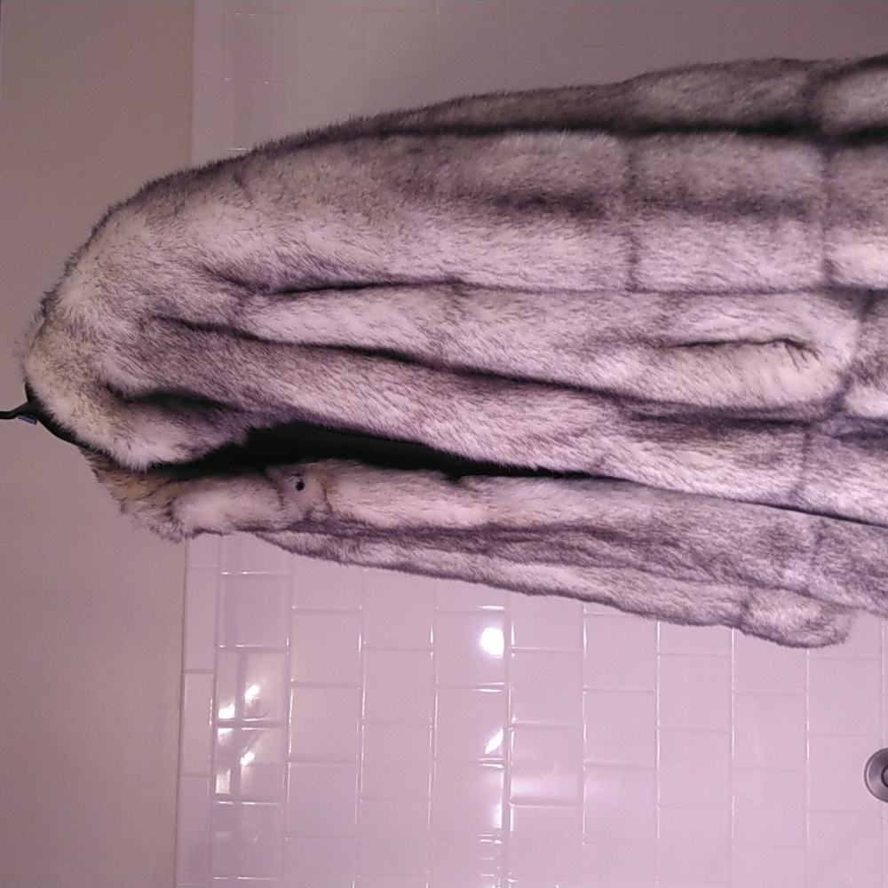 Gallery faux fur coat - full size, vintage, M